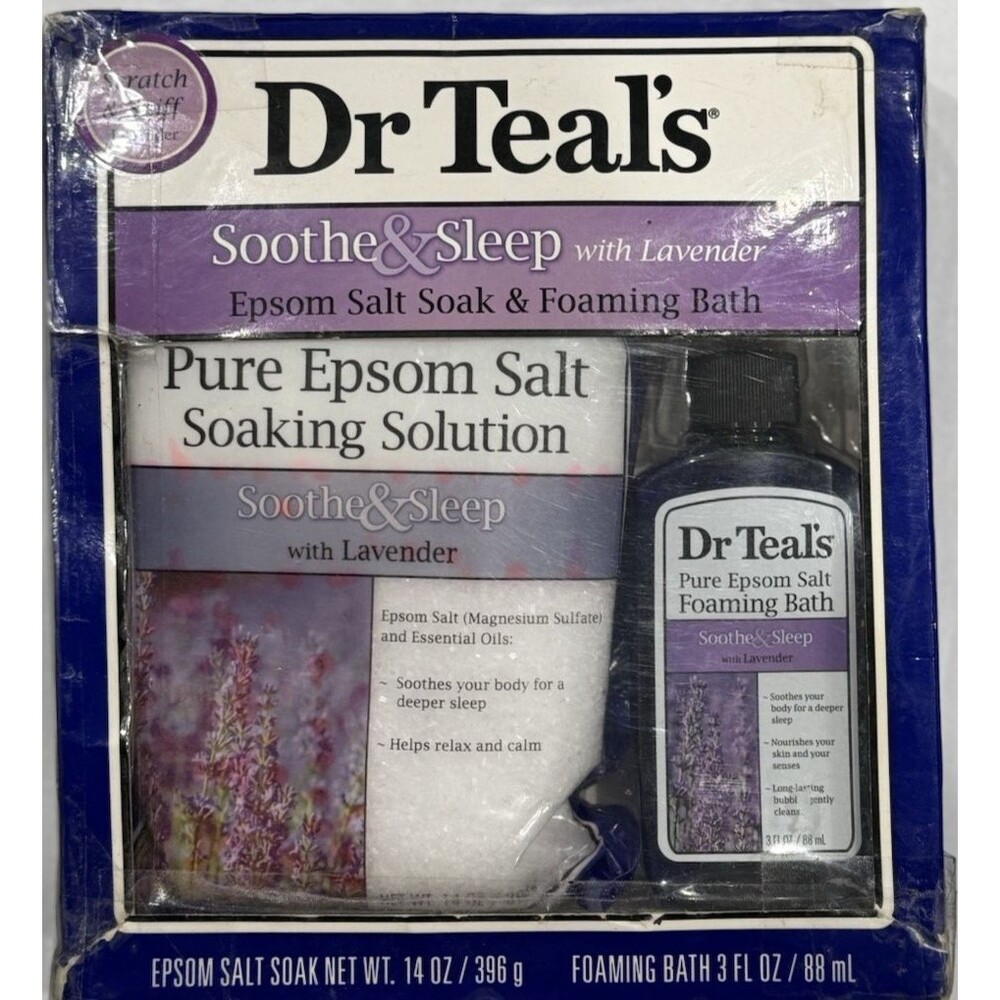 Dr Teals Soothe & Sleep Epsom Salt Soak And Foaming Bath With Lavender